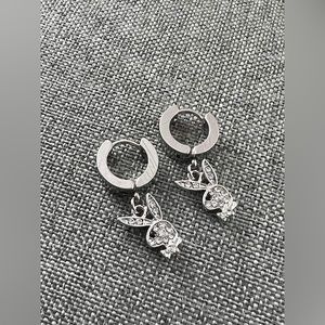Bunny Hoop Dangle  Earrings New Jewelry